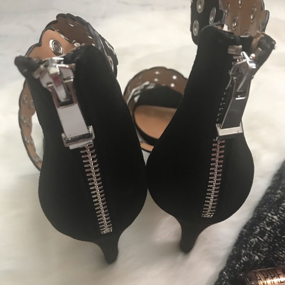 NWT Report Black Hardware Apollo Zipper Heels - Picture 7 of 8